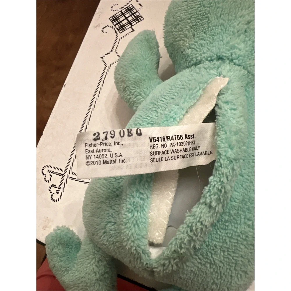 Fisher Price 2010 Mint Green Sing-A-Ma-Jig Plush Musical Toy Collectible - Read